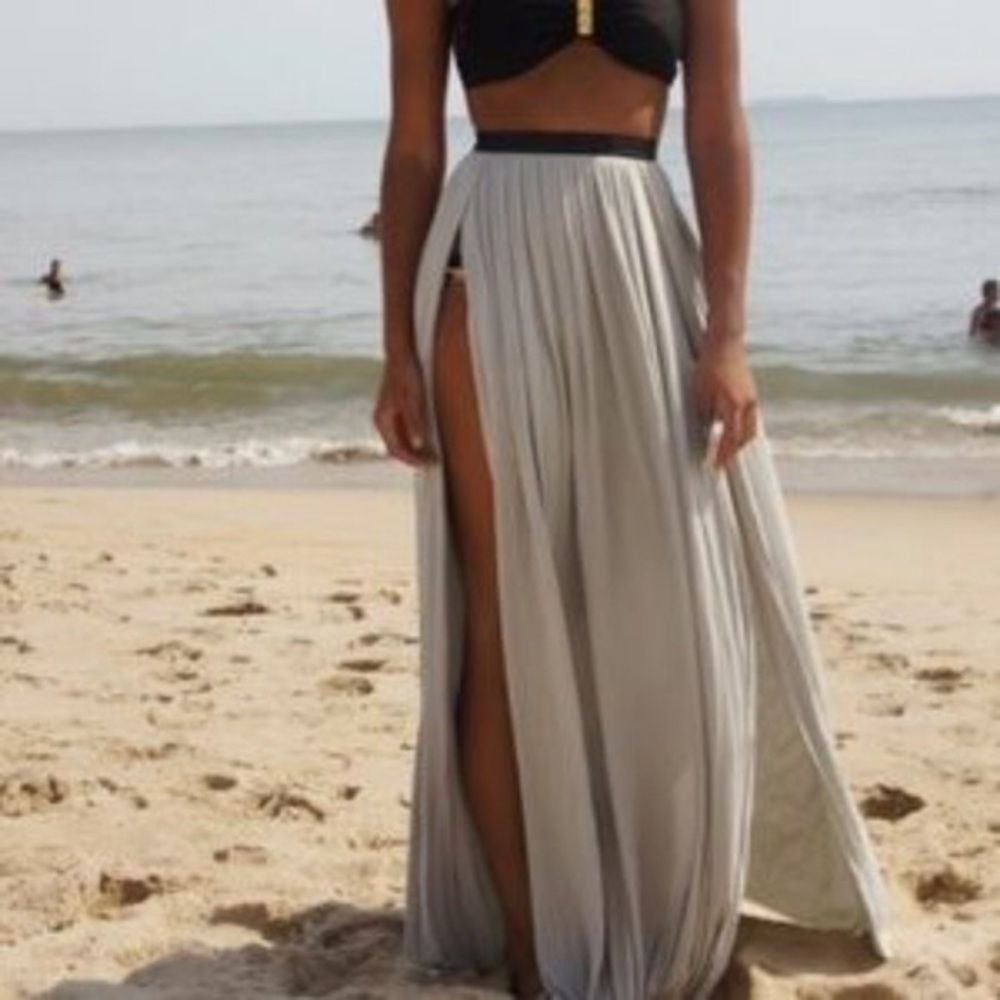 Urban Outfitters Ecoté Maxi Skirt Double Slit
